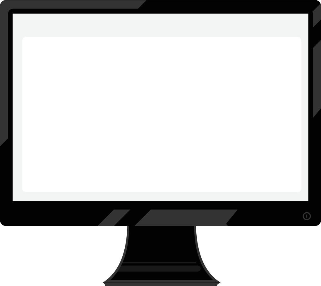 Black frame computer screen 16231535 Vector Art at Vecteezy