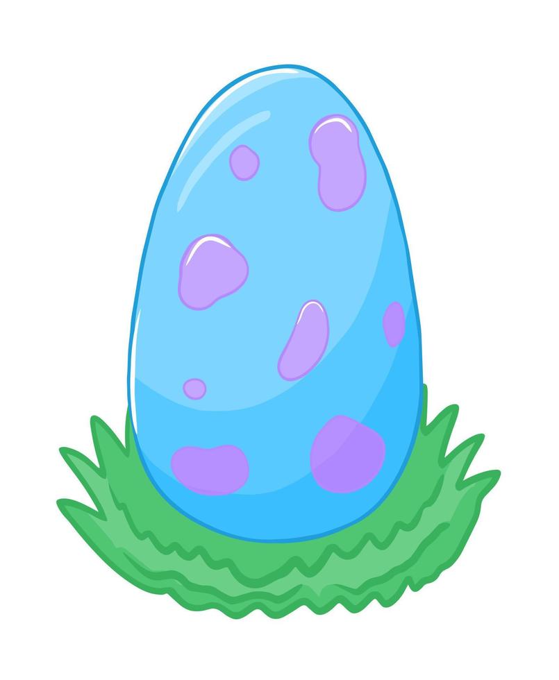 Dino egg in cartoon style vector