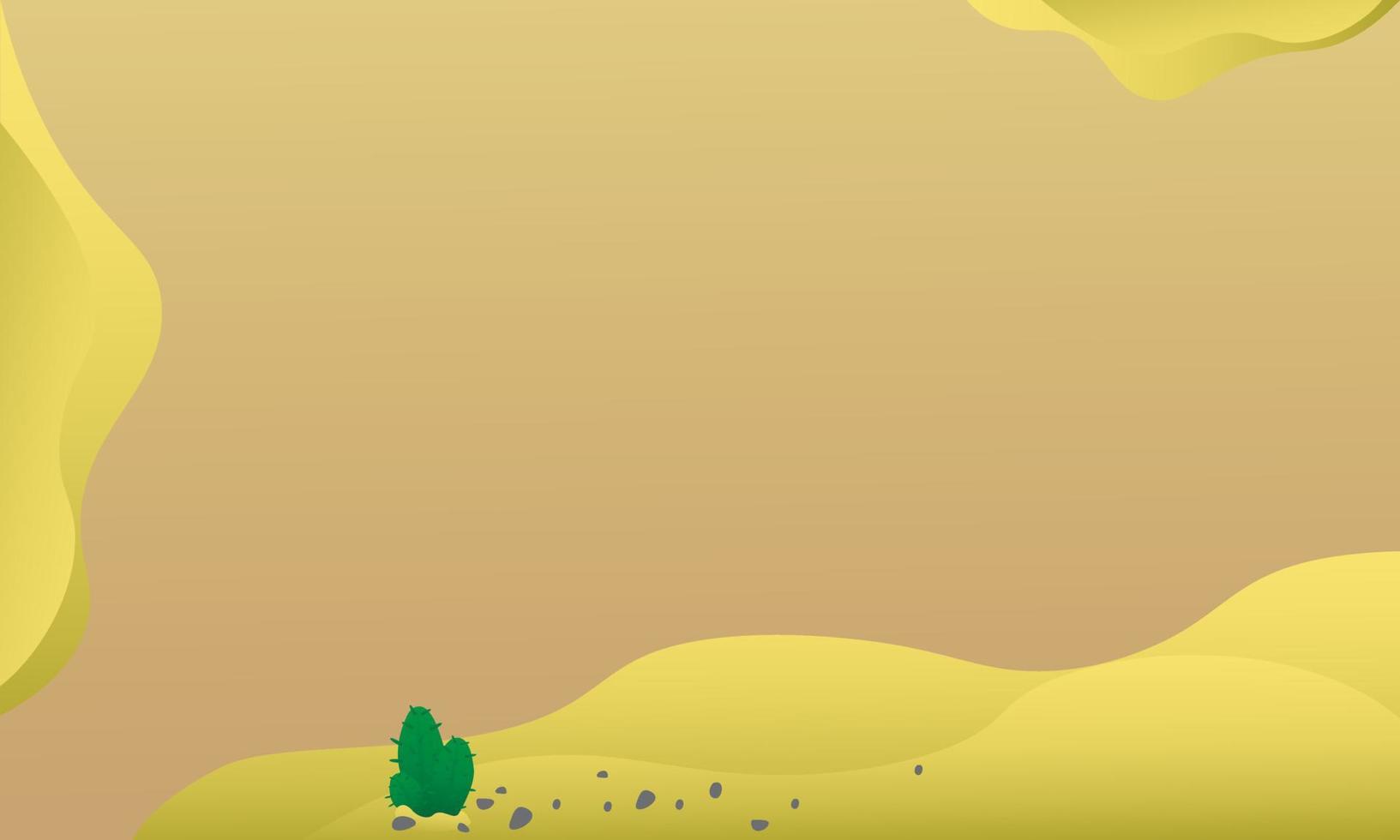 Simple wide desert background vector