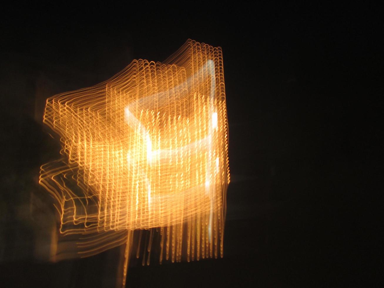 Long Exposure Shots Of Lights On A Building in Karachi Pakistan 2022 photo