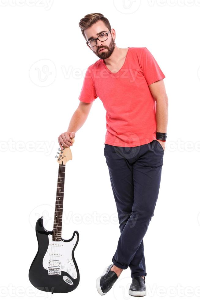 Man with guitar photo