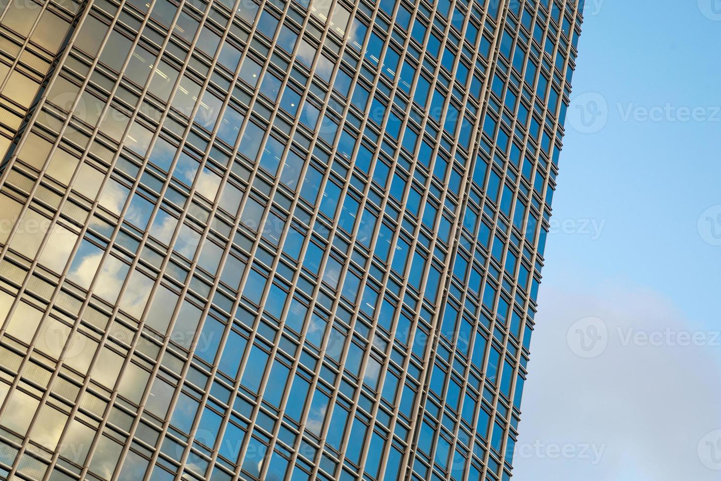 Modern city with a tall skyscrapers in Hong Kong photo