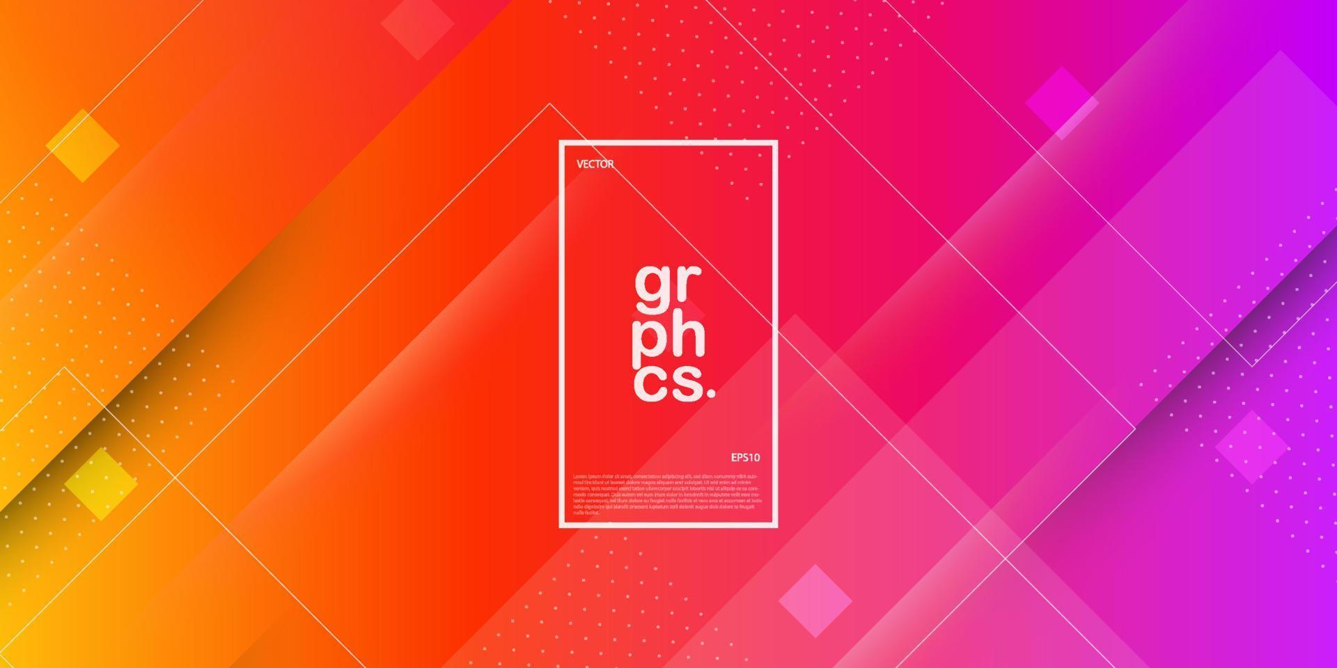 Abstract pink and orange vector template with simple pattern background.Simple design on abstract background with colorful gradient. New design for ad, poster, banner.Eps 10 vector