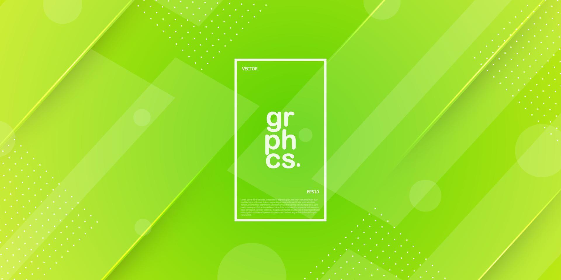 abstract bacgkround bright green gradient with light and shadows.Abstract geometric pattern simple background for banner, brocure,presentation design, and business card.Eps10 vector