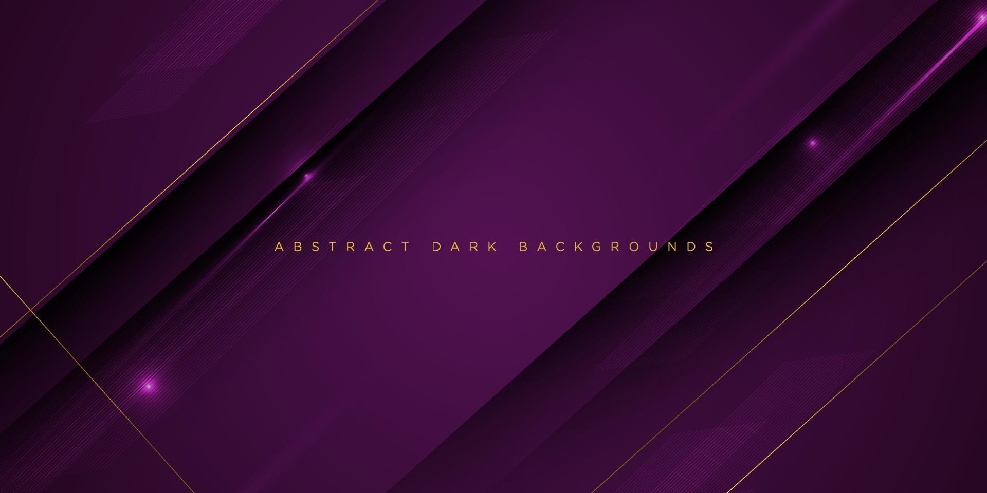 Abstract dark purple gradient illustration background with 3d look and simple pattern. cool design and luxury.Eps10 vector