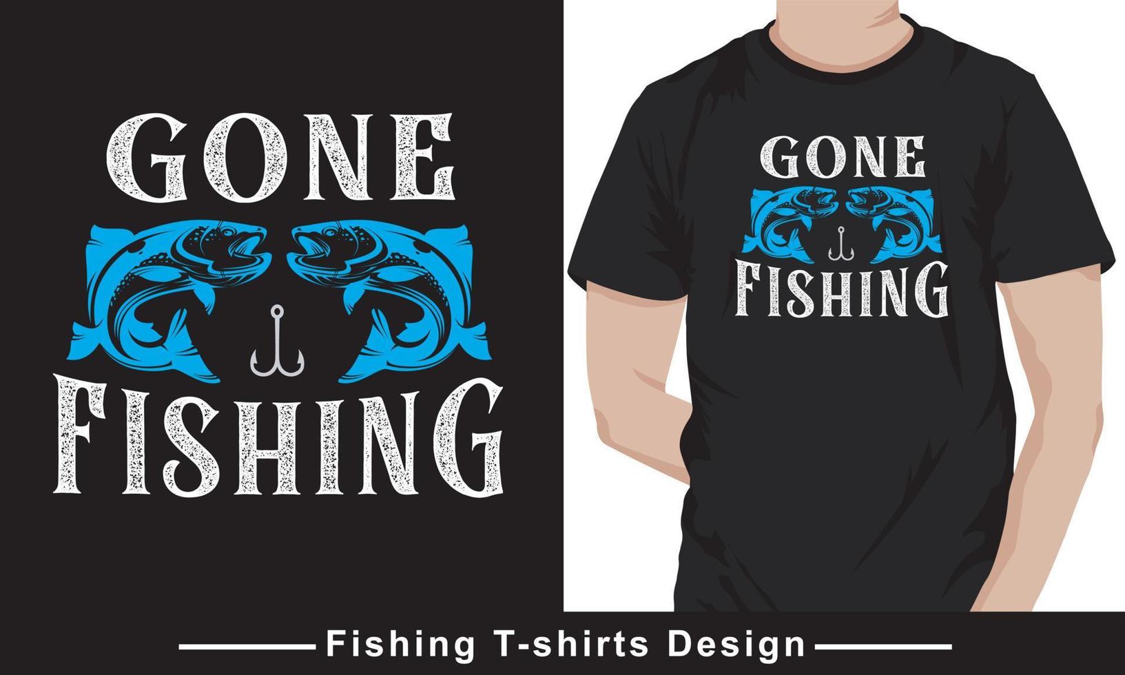 Fishing Quote Typhography vector t-shirt design template Pro Vector