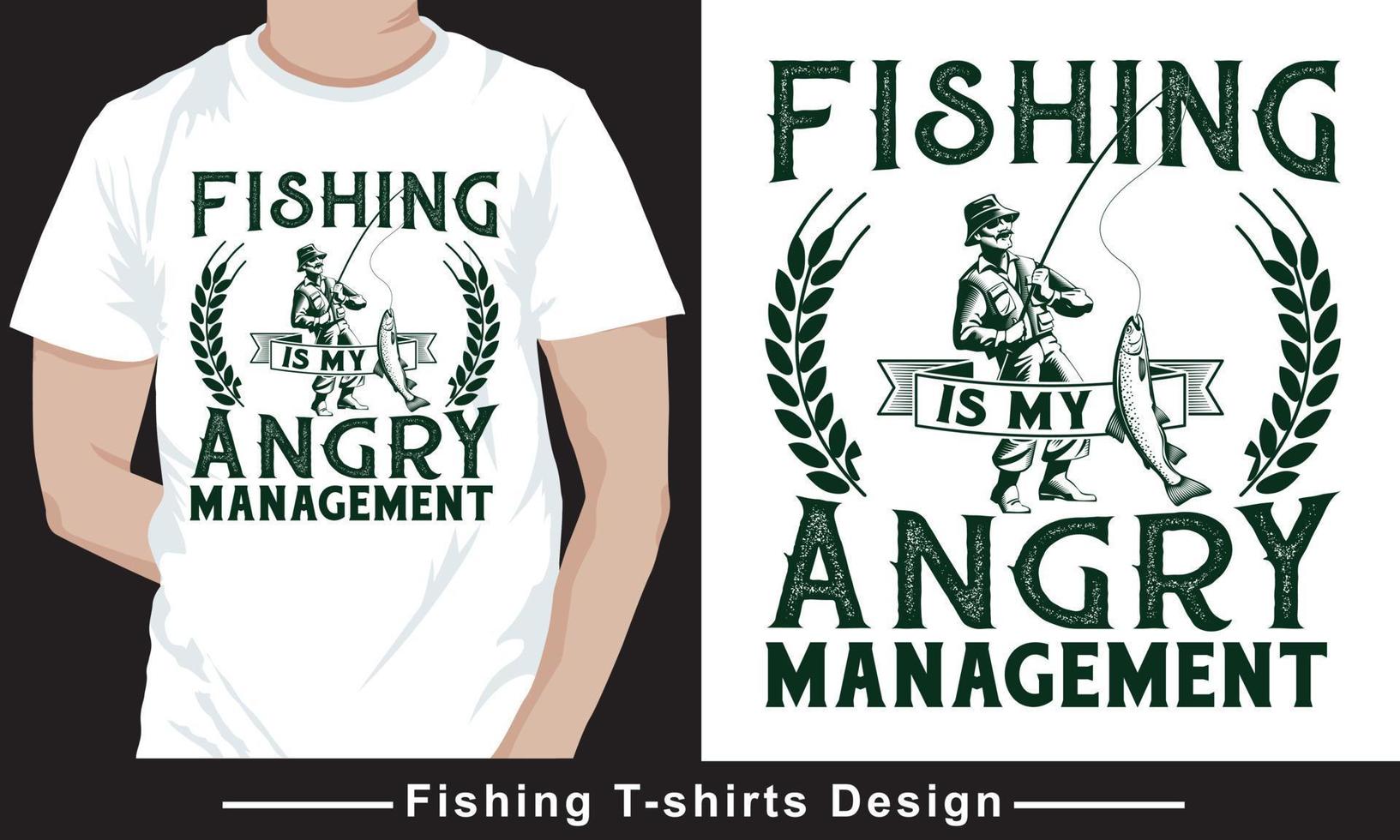 pesca tipografía vector t-shirt design pro