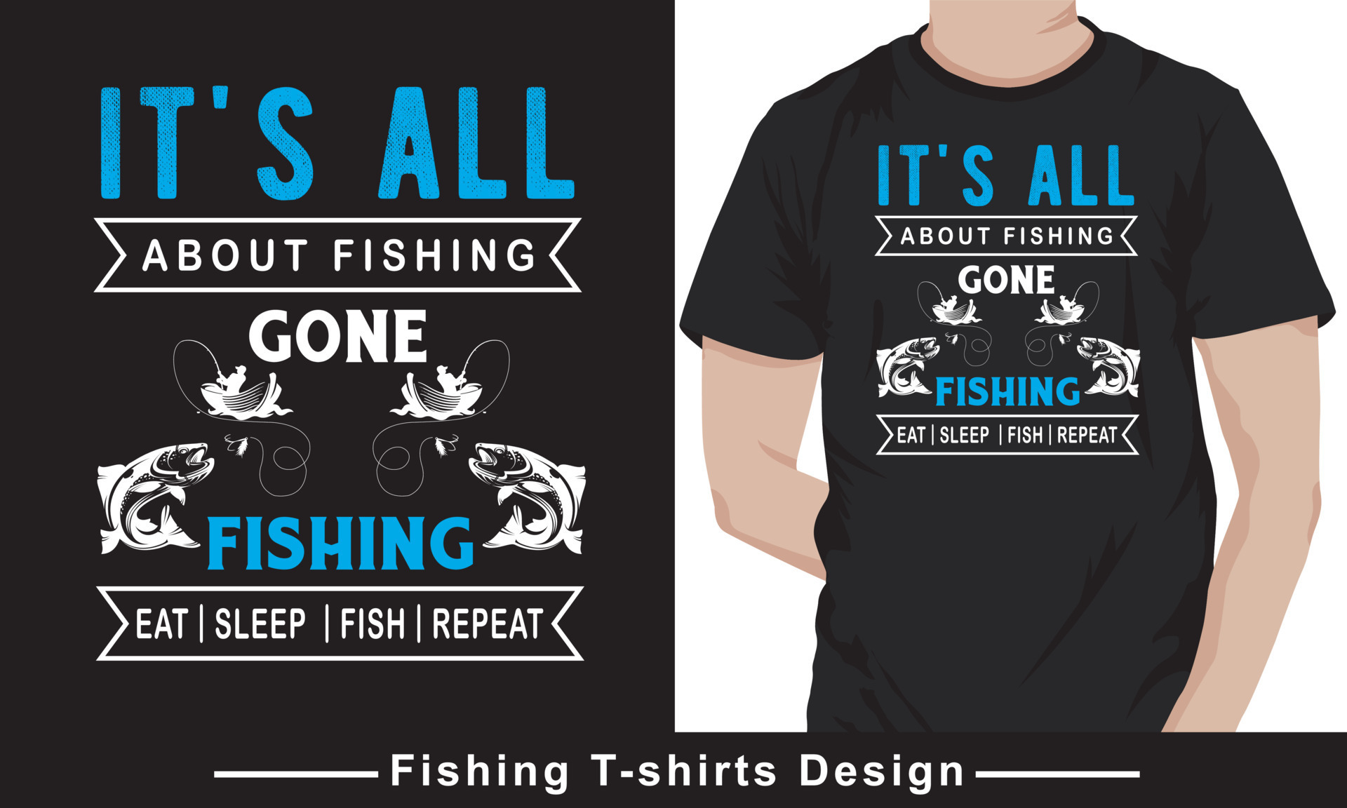 Fishing T-Shirt Gift Men's Funny Fishing t shirts design, 16241638 Vector  Art at Vecteezy