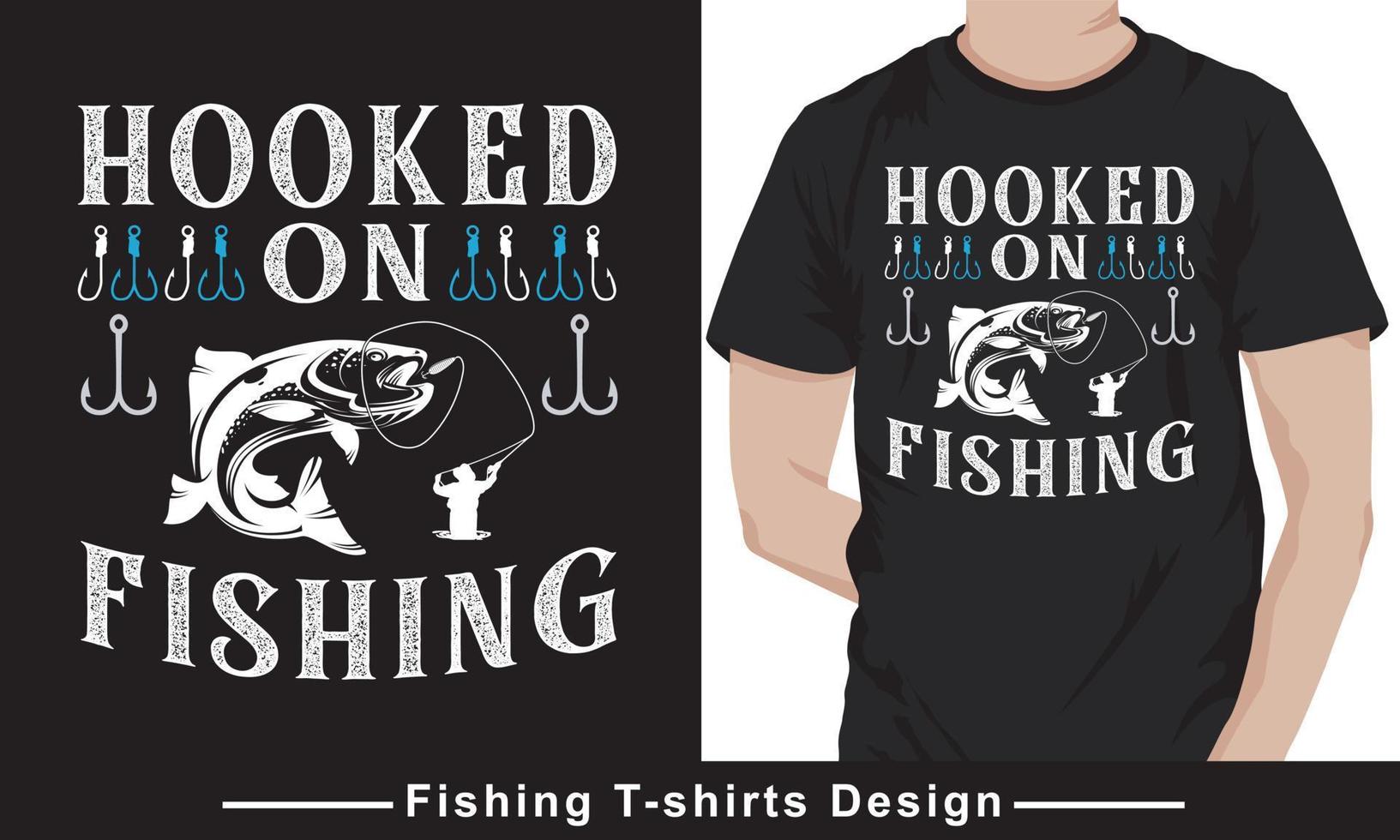 fishing vector for t-shirt or poster design templates Free Vector