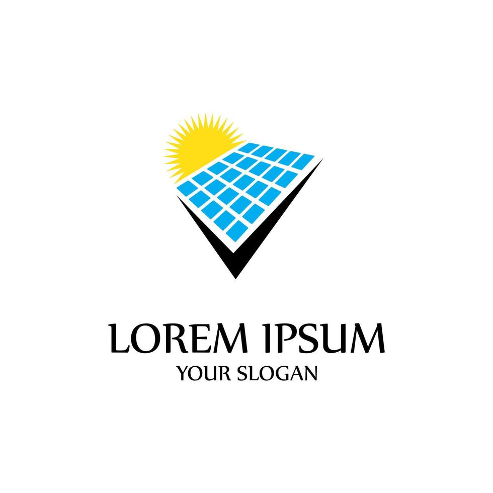 Solar Power Energy Logo Vector Illustration can use for your trademark, branding identity or commercial brand