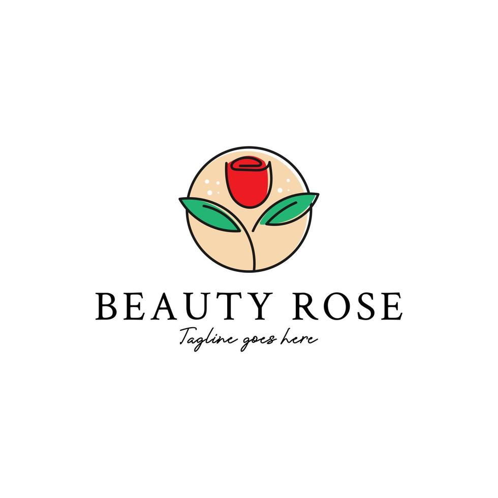 Beauty rose salon and spa logo design inspirations, Vector female fashion logo design template