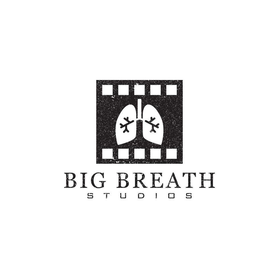 Big Breath Studio logo designs, Movie studio logo inspirations vector
