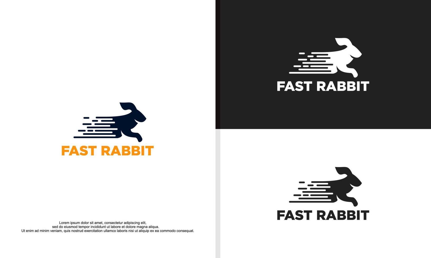 logo illustration vector graphic of rabbit