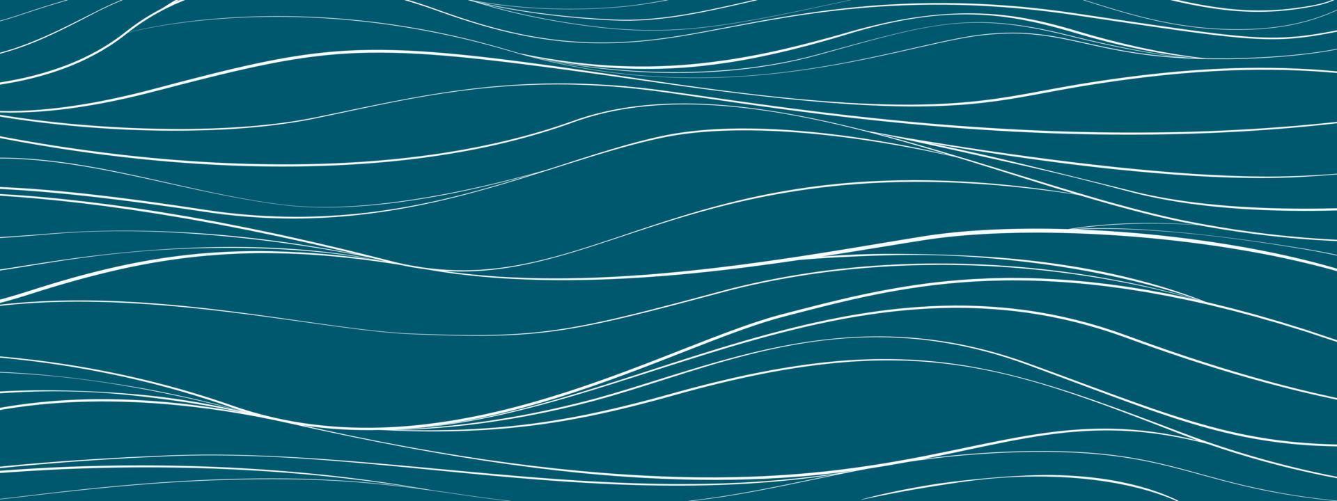 Abstract texture Background template of water, sea, aqua, ocean, river, or mountain. doodle Seamless wavy line curve linear wave free form repeat Pattern stripe Ripple. flat vector illustration design