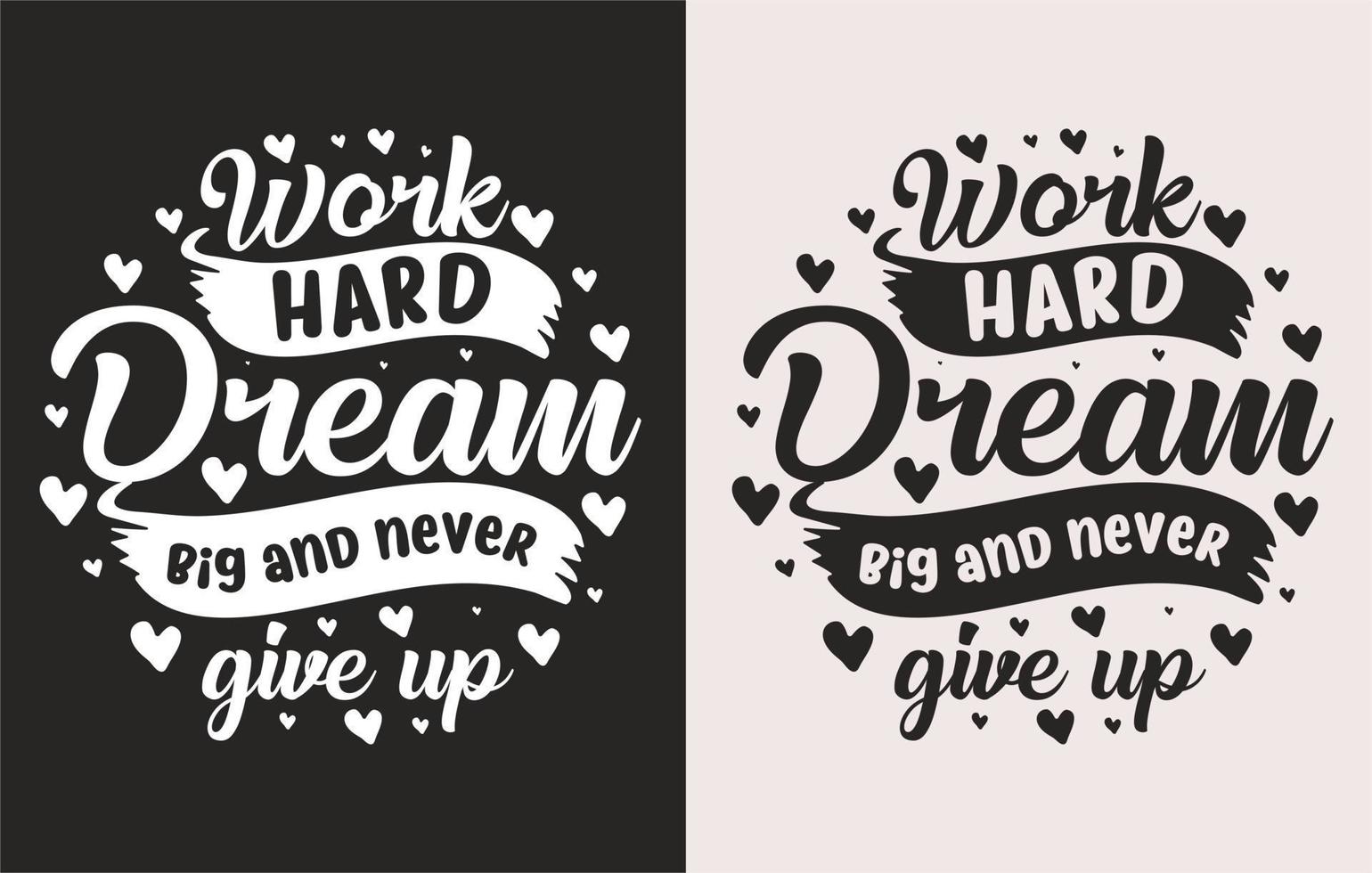 vector de diseño de camiseta motivacional de tipografía para imprimir bajo demanda