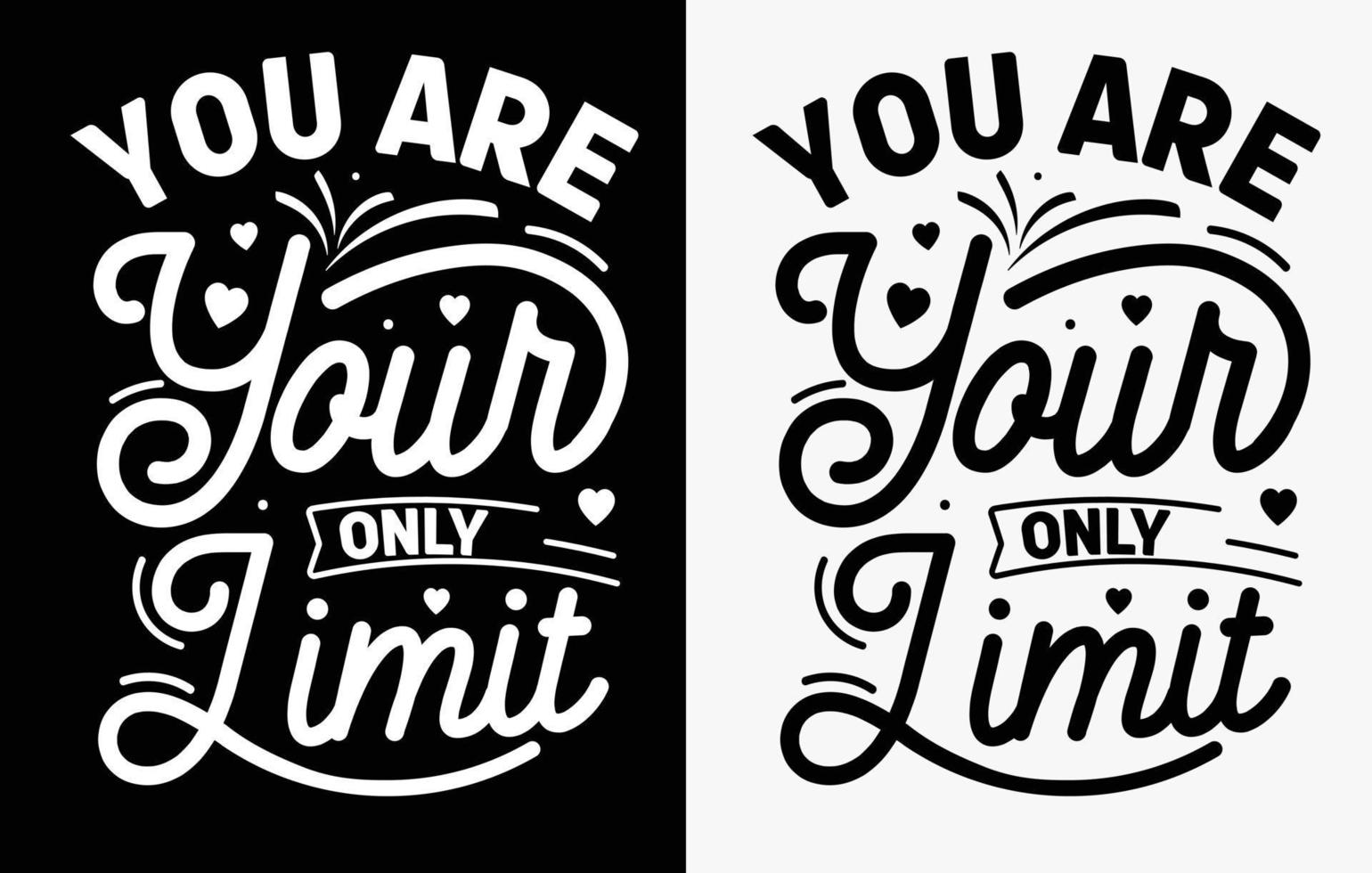 Motivational typography creative t shirt designs, lettering t shirt design vector