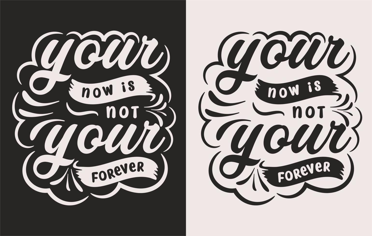 vector de diseño de camiseta motivacional de tipografía para imprimir bajo demanda