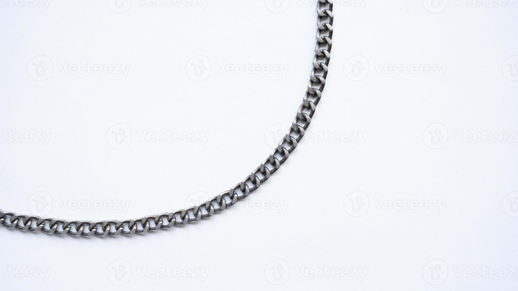 chain necklace isolated on a white background photo