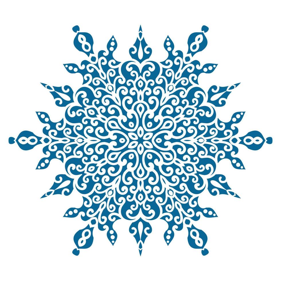 Circular pattern in oriental style vector