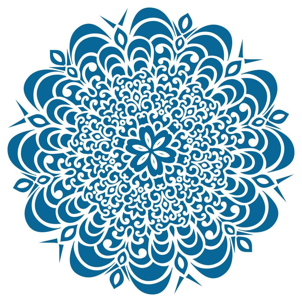 Circular pattern in oriental style vector