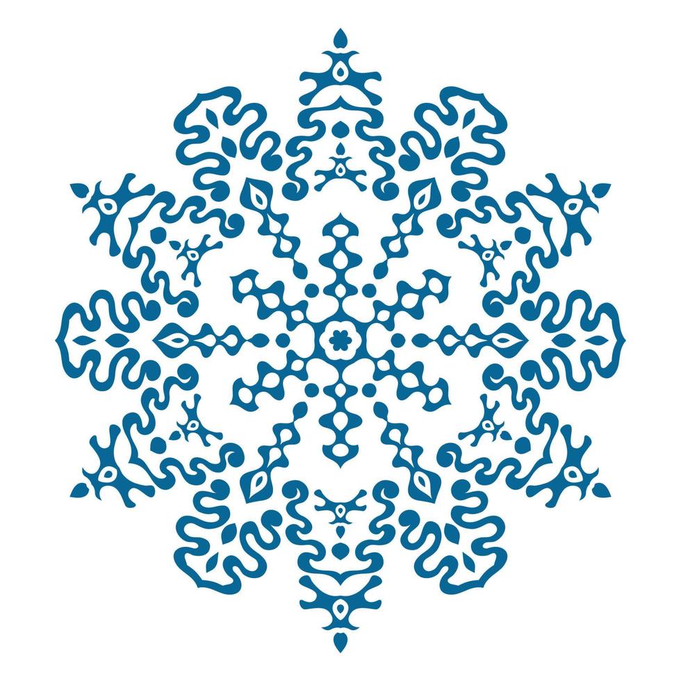 Circular pattern in oriental style vector