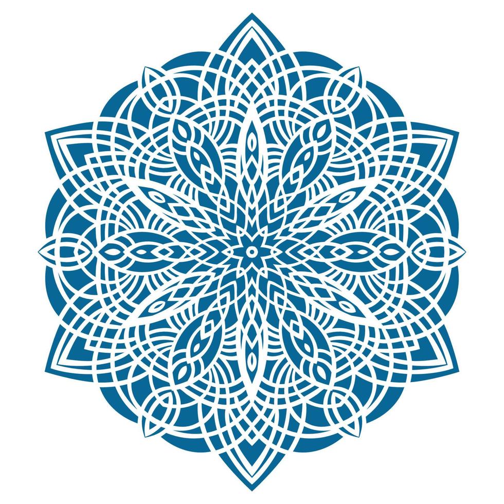 Circular pattern in oriental style vector