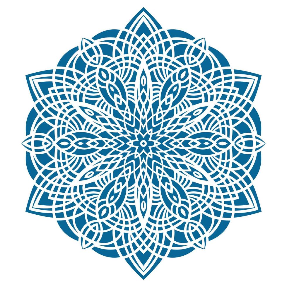 Circular pattern in oriental style vector