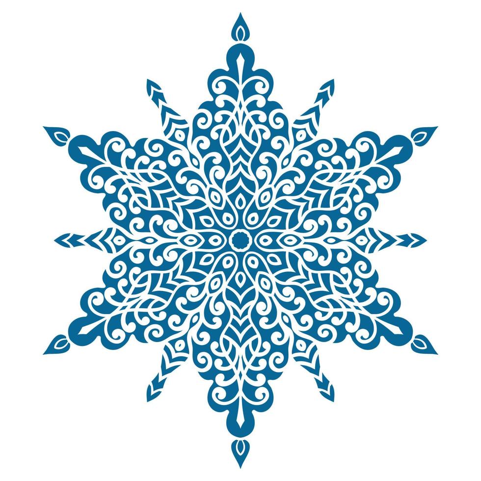 Circular pattern in oriental style vector