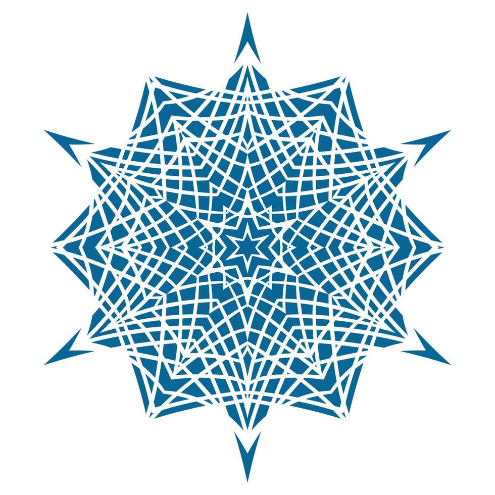 Circular pattern in oriental style vector
