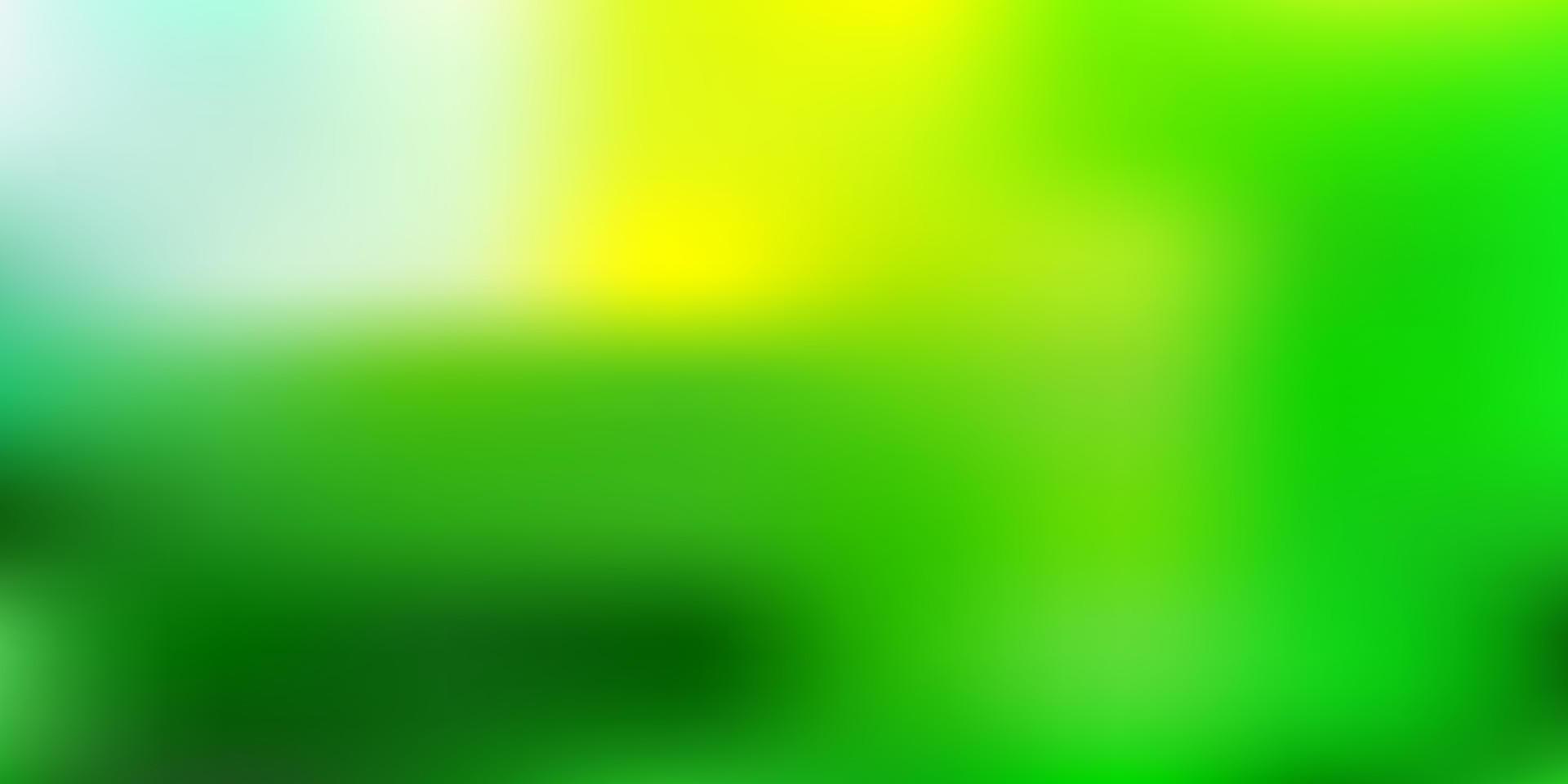 Fondo de desenfoque abstracto de vector verde claro, amarillo.