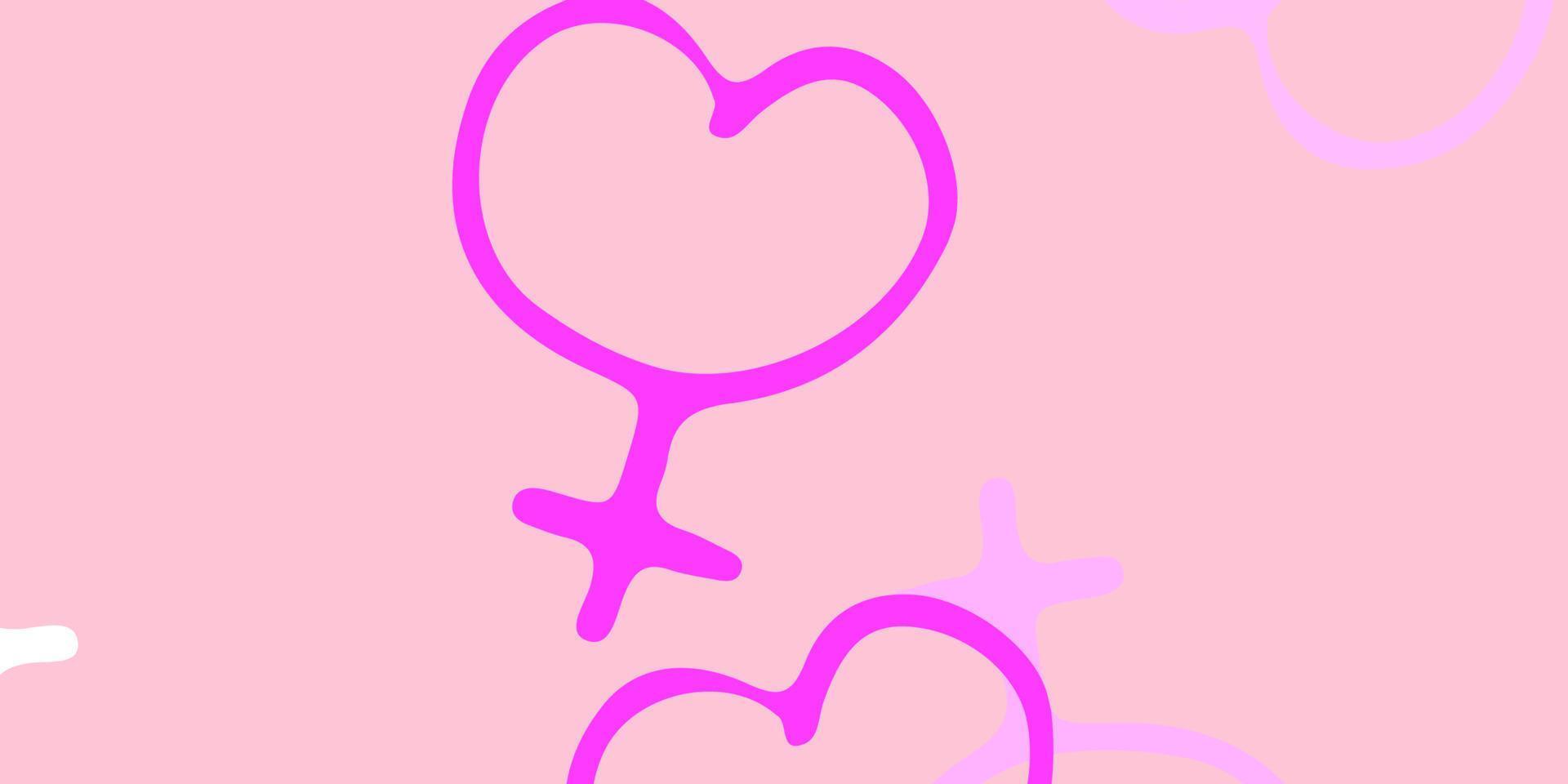 Light Pink, Yellow vector background with woman symbols.