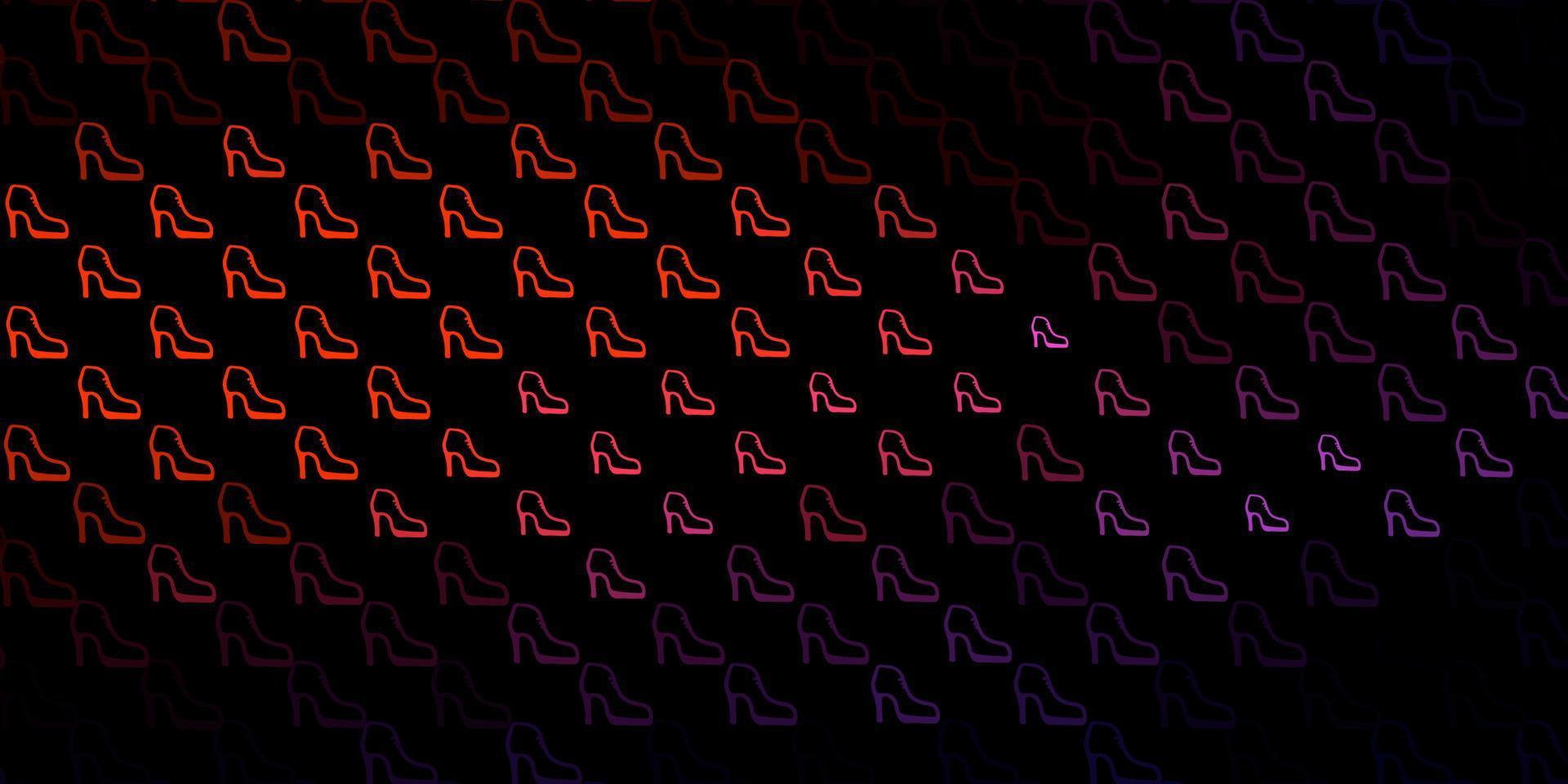 Dark pink, yellow vector background with woman symbols.