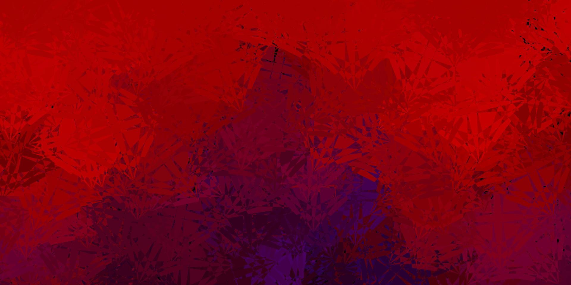 Dark Blue, Red vector pattern with polygonal shapes.