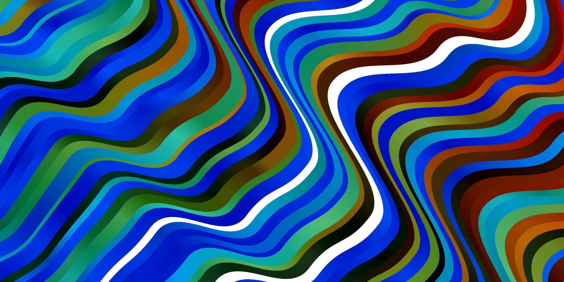 Dark Multicolor vector background with bows.