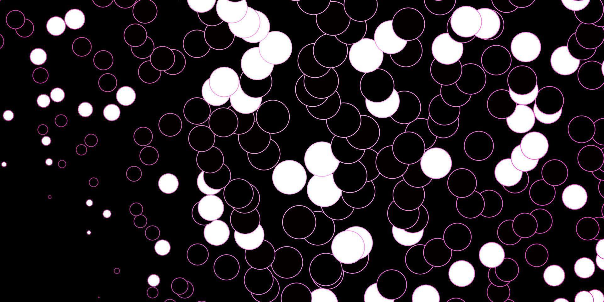 Dark Pink vector layout with circle shapes.