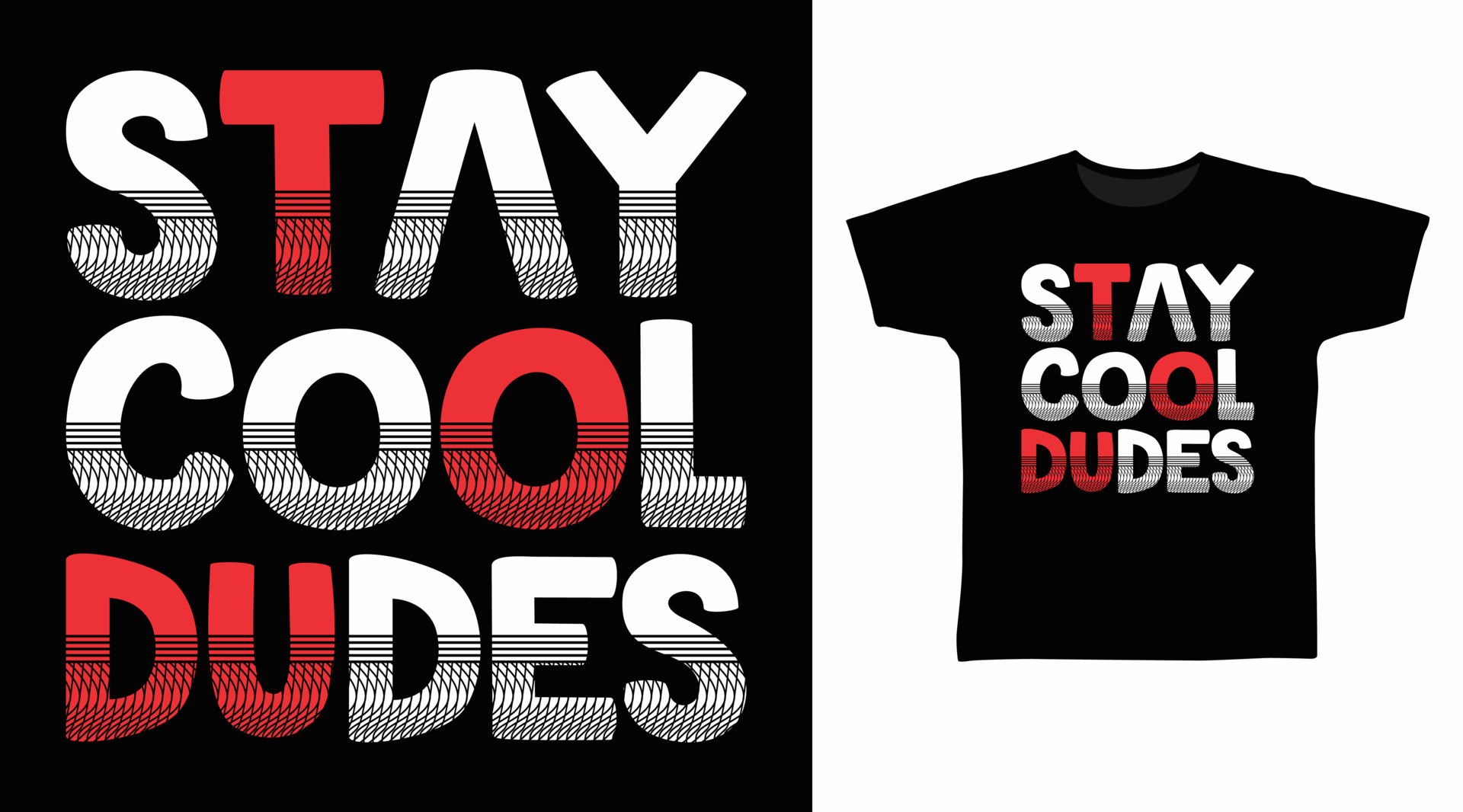 Stay cool dudes typography design vector illustration 16246242 Vector