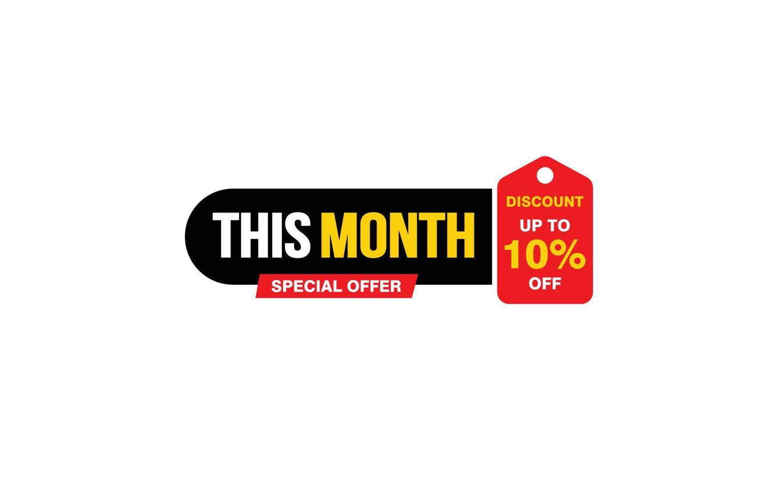 75 Percent THIS MONTH offer, clearance, promotion banner layout with sticker style. vector