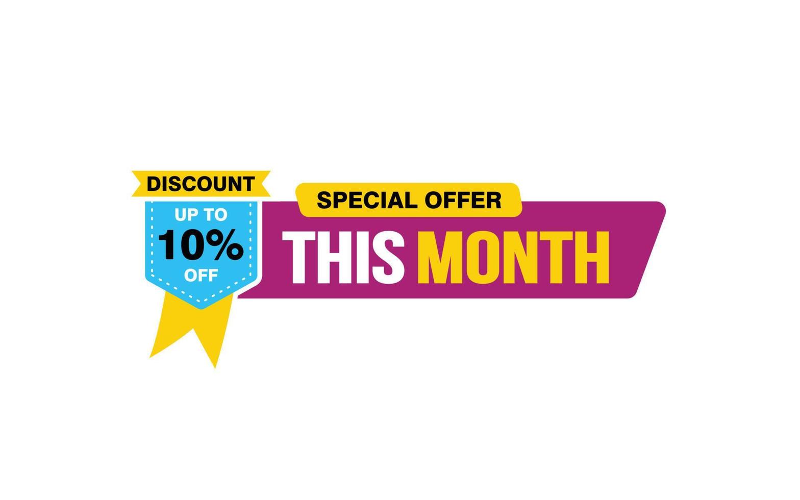 75 Percent THIS MONTH offer, clearance, promotion banner layout with sticker style. vector