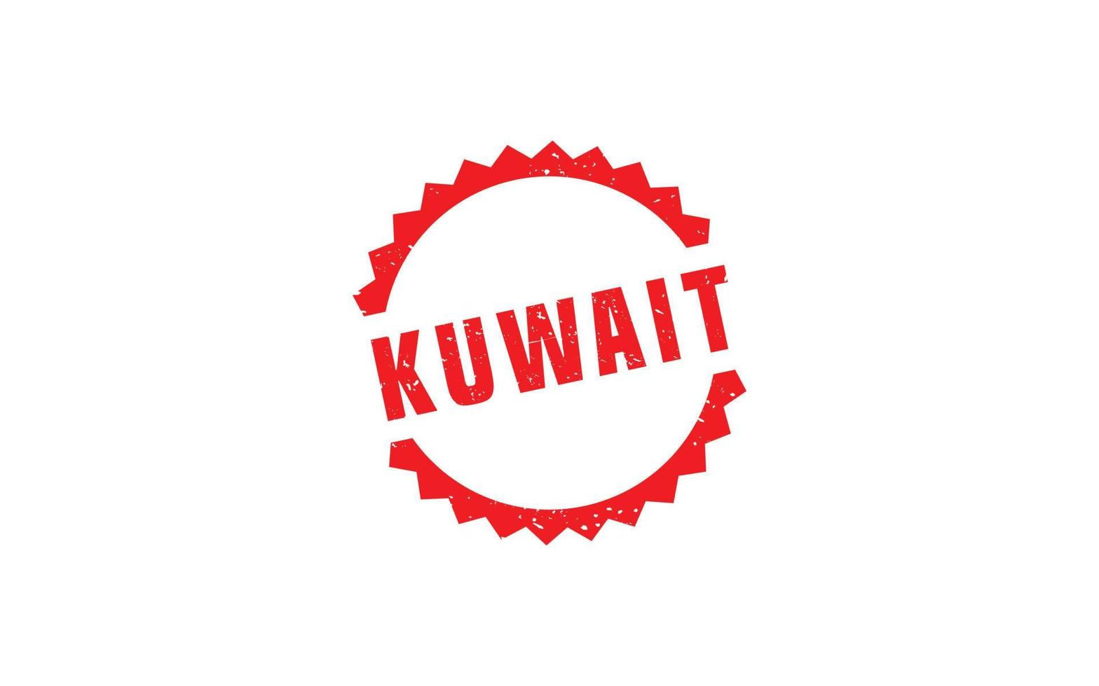 goma de sello de kuwait con estilo grunge sobre fondo blanco vector