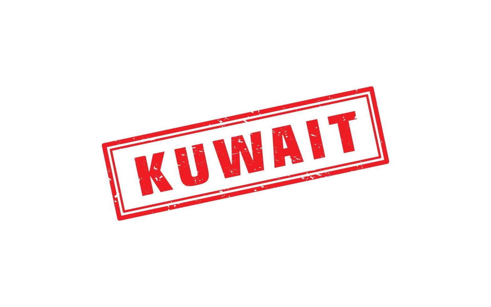 goma de sello de kuwait con estilo grunge sobre fondo blanco vector