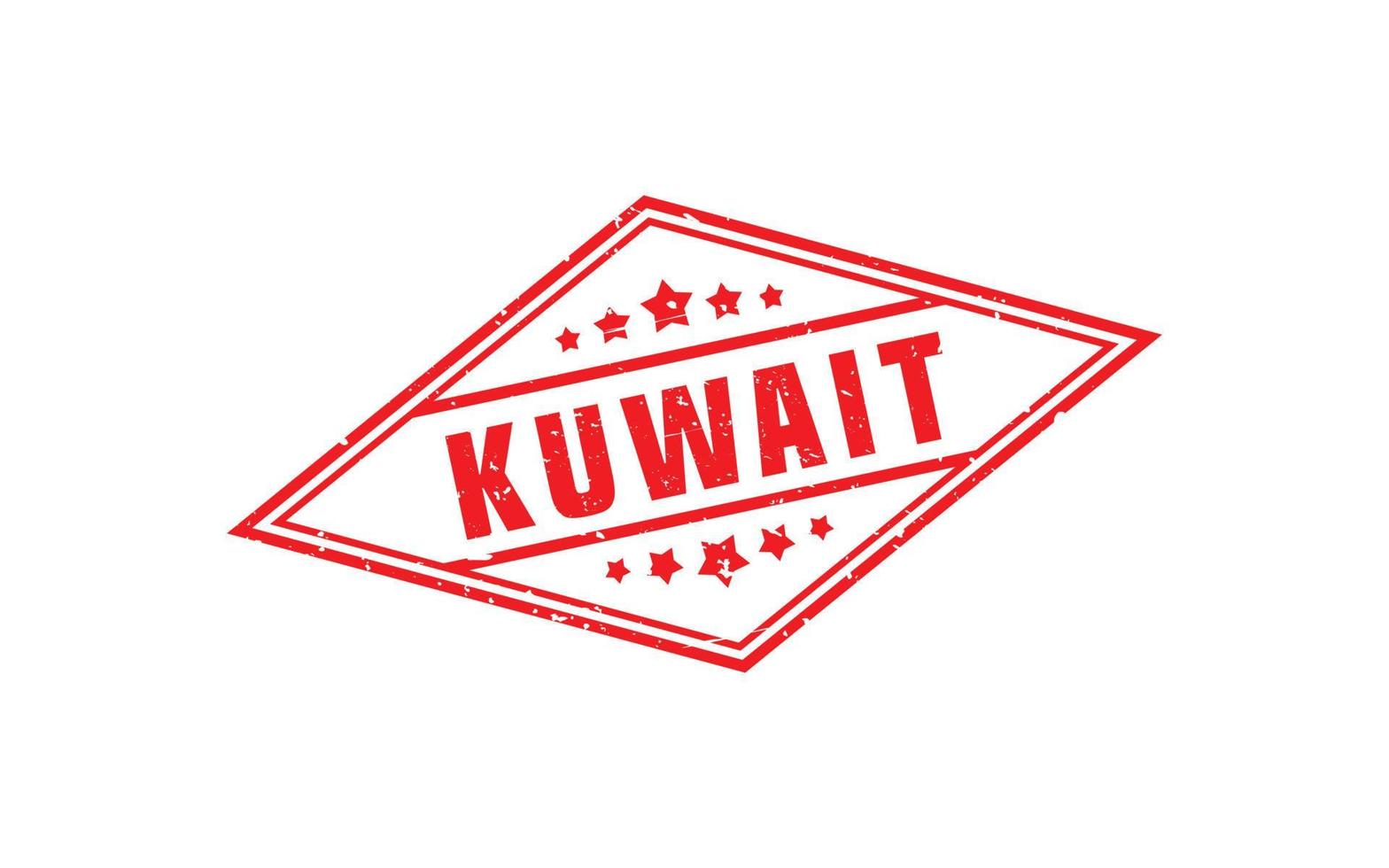 KUWAIT stamp rubber with grunge style on white background vector