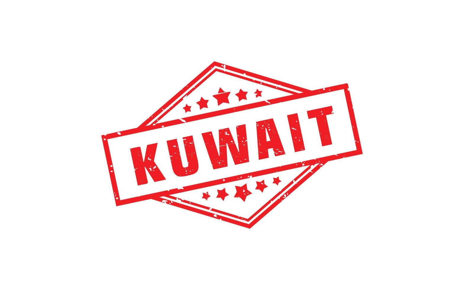 KUWAIT stamp rubber with grunge style on white background vector