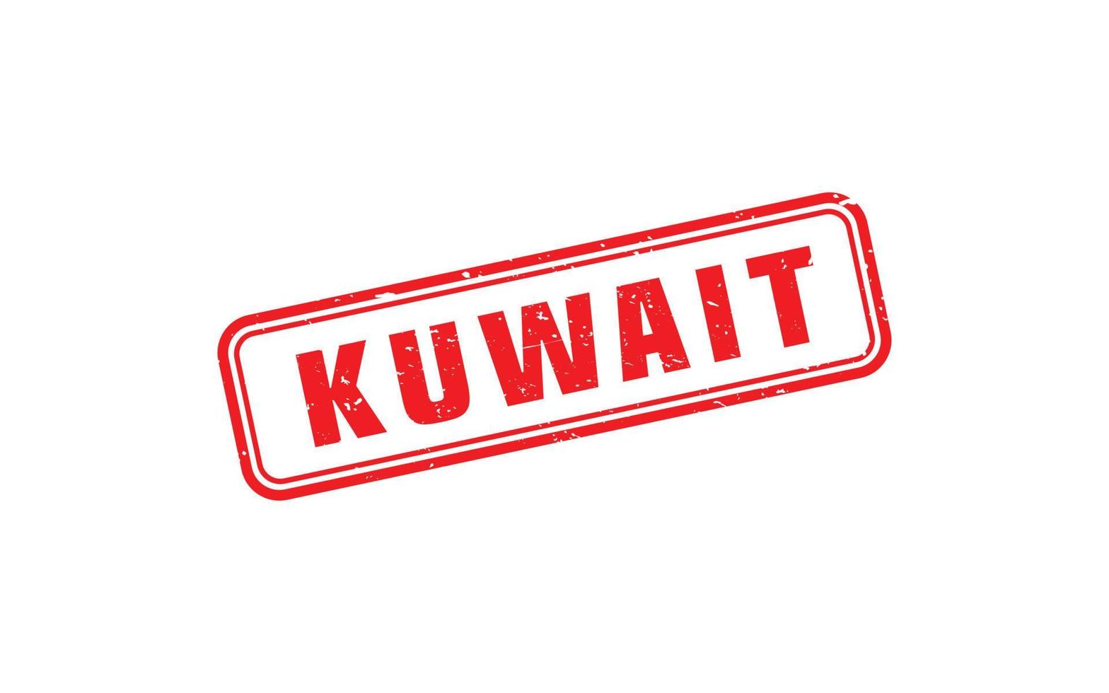 KUWAIT stamp rubber with grunge style on white background vector