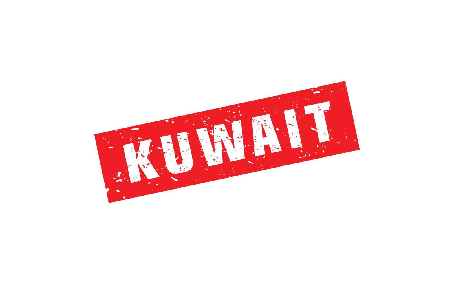 goma de sello de kuwait con estilo grunge sobre fondo blanco vector