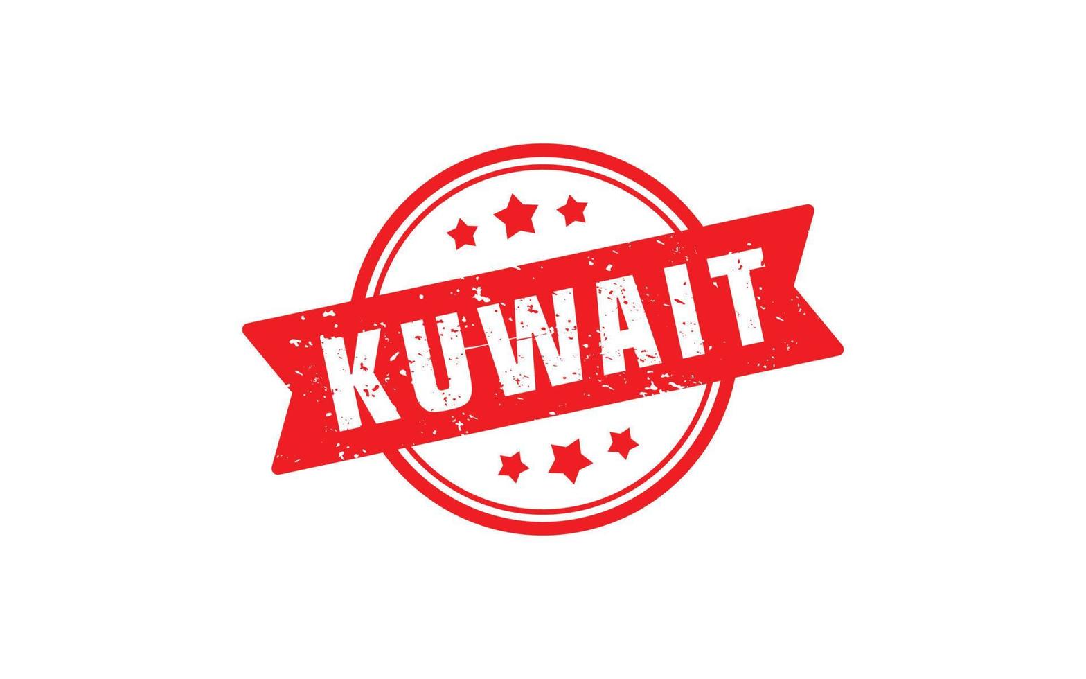 KUWAIT stamp rubber with grunge style on white background vector