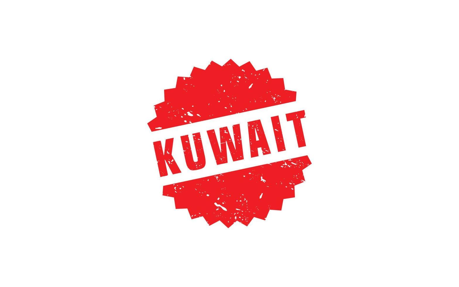 KUWAIT stamp rubber with grunge style on white background vector