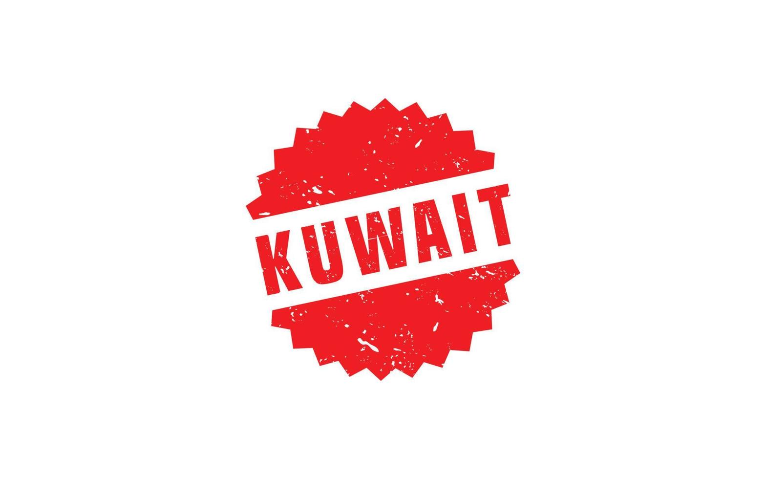 goma de sello de kuwait con estilo grunge sobre fondo blanco vector