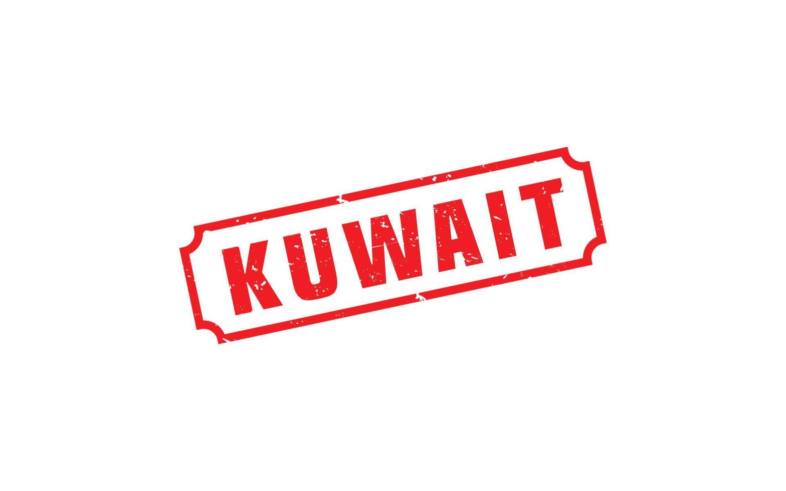 KUWAIT stamp rubber with grunge style on white background vector