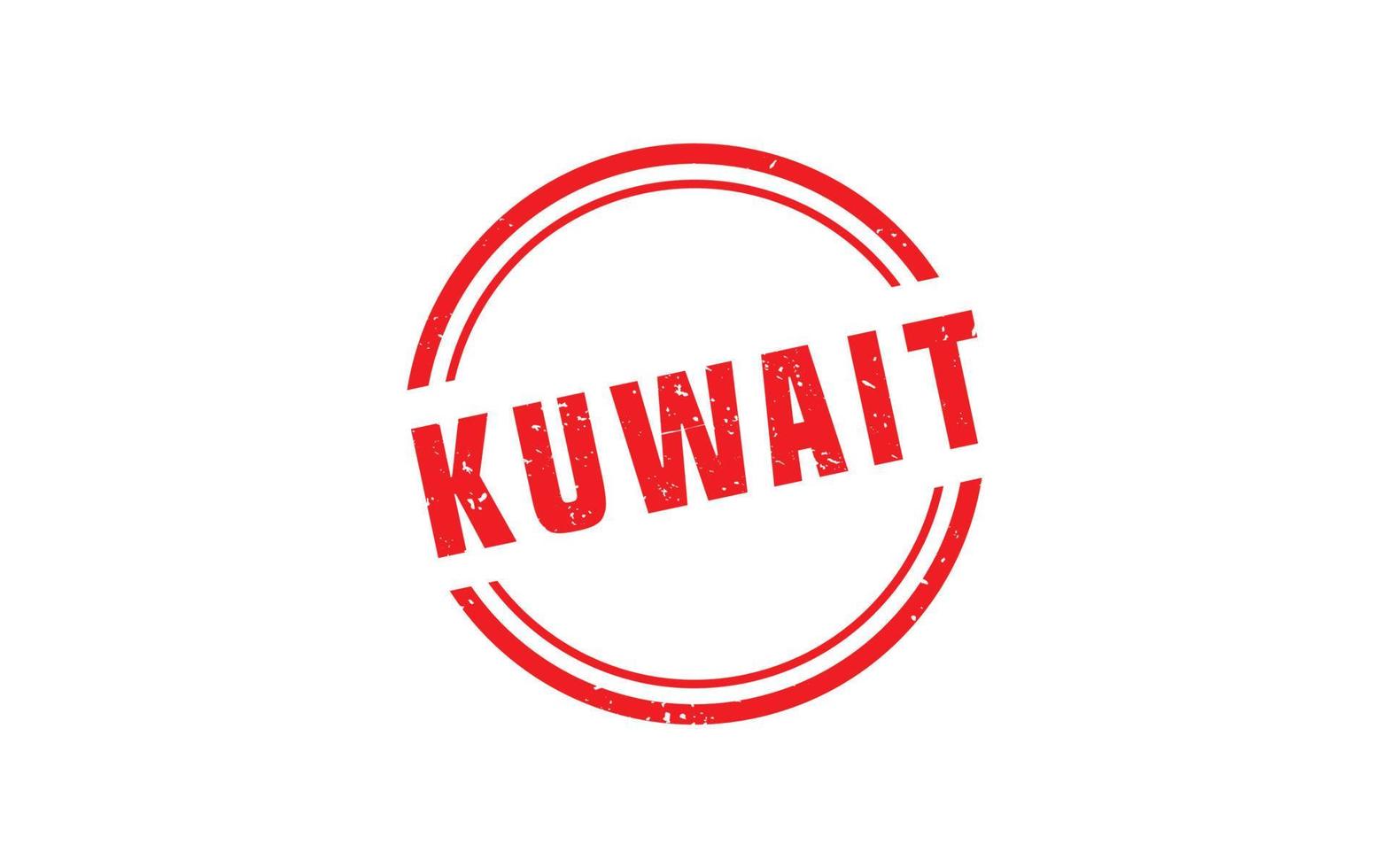 KUWAIT stamp rubber with grunge style on white background vector
