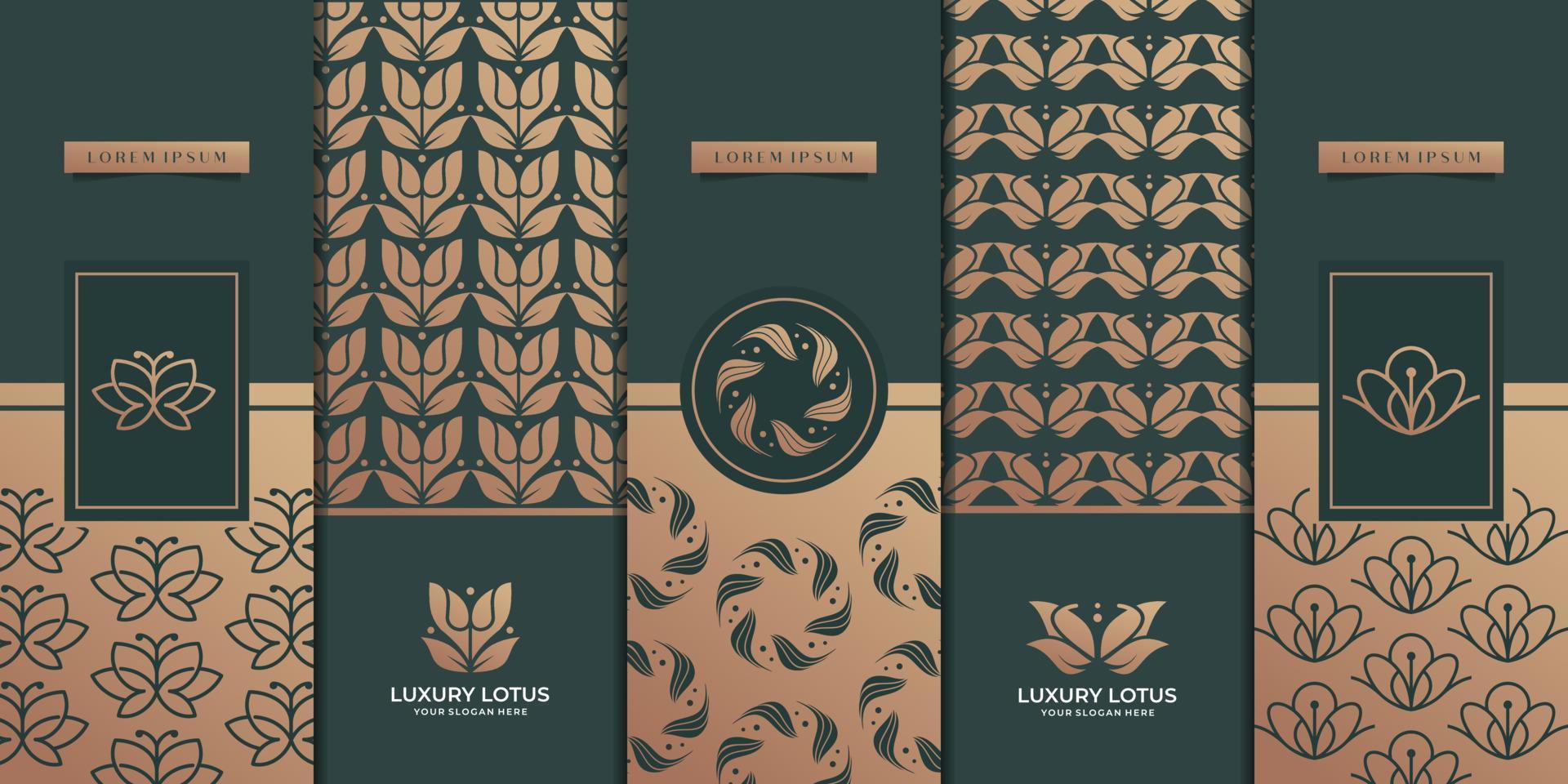 Collection of design elements,labels,icon,frames, for packaging,design of luxury products.Made with golden foil.Isolated vertical card on dark and gold background. vector illustration